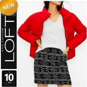 🆕🎄2/$30- Loft Short Skirt, Black, Wool Blend, NWT, Size 10